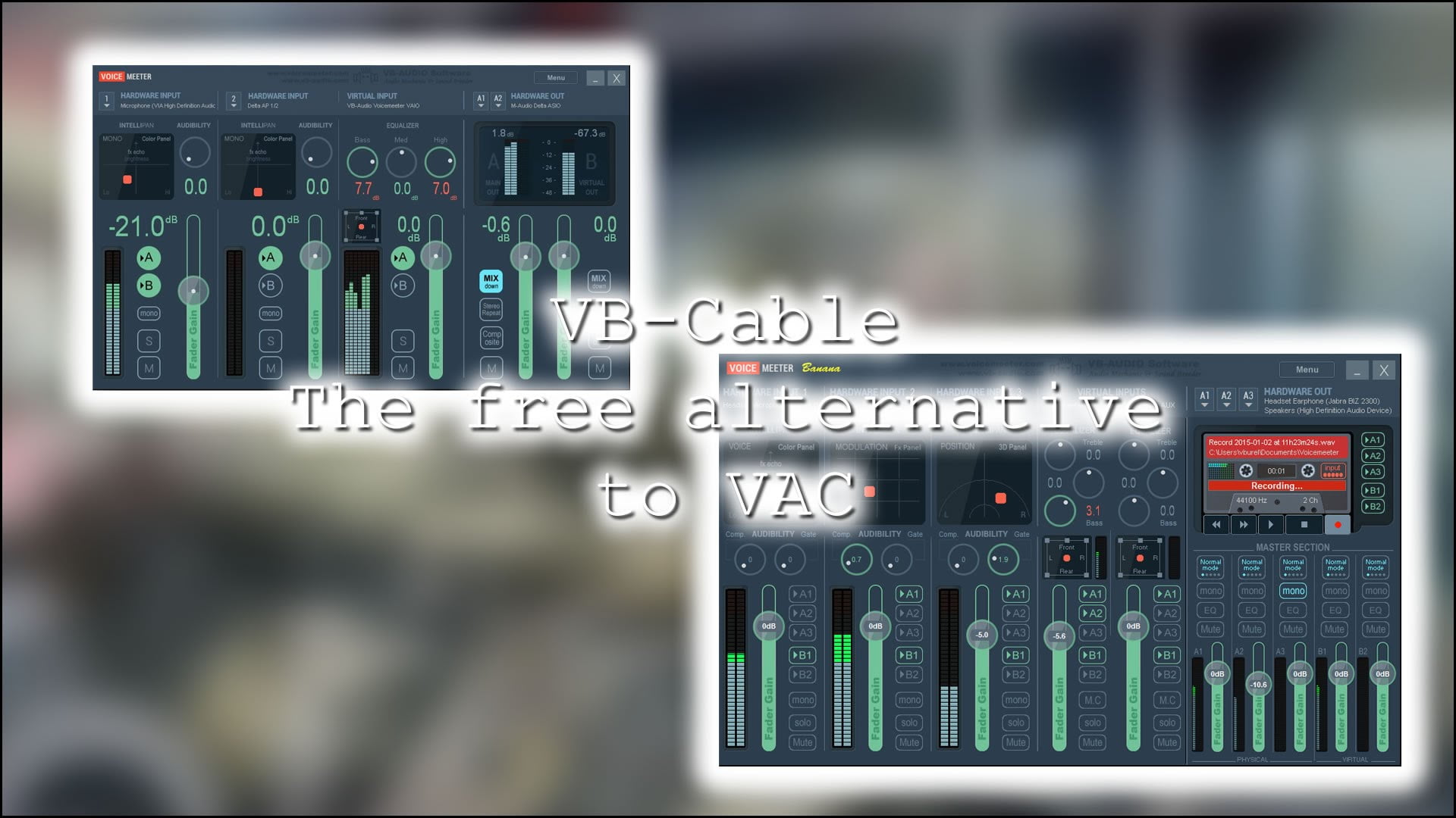 virtual audio cable cannot set number of cables