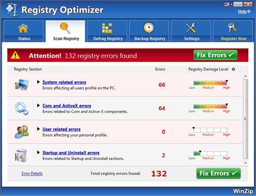 WinZip Registry Optimizer Download Crack